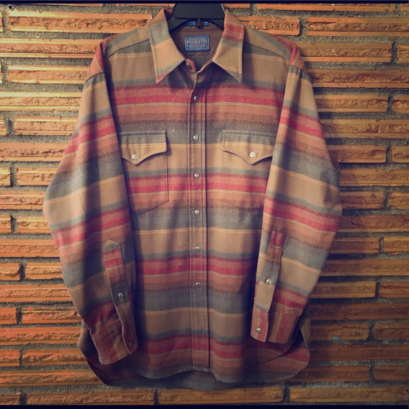 Pendleton Other - Vtg RARE Pendleton 60’s western stripe button up L